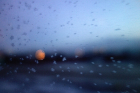 Snow on the window