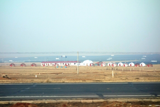 Countryside view from the bus