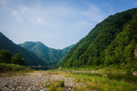 Camping at another river