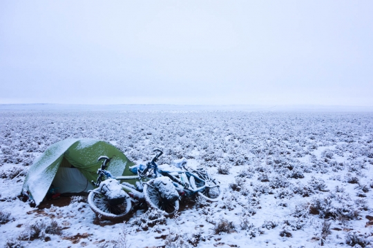Snow in the morning
