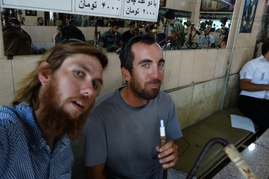 Shisha time for Martin and David