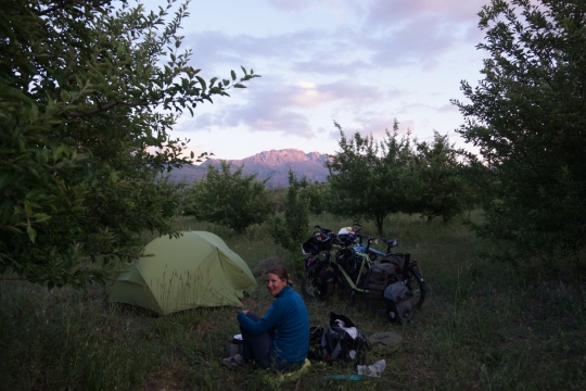 Wild camping with a view