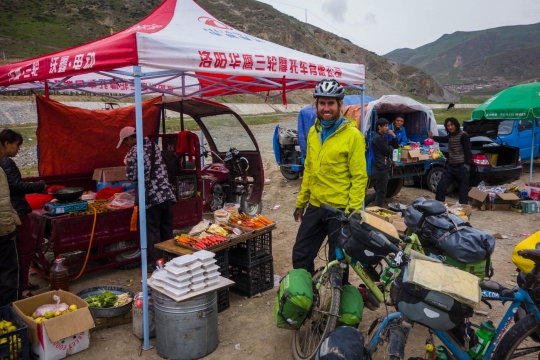 Small market at monastery