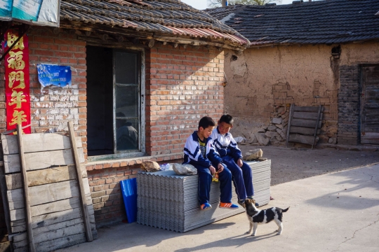 Two schoolboys