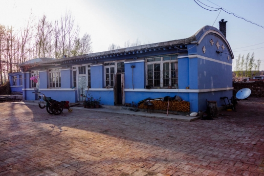 Traditional house by the church