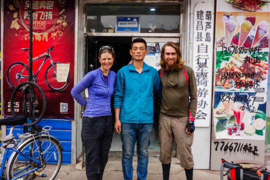 Owner of Giant shop who invited us for tea