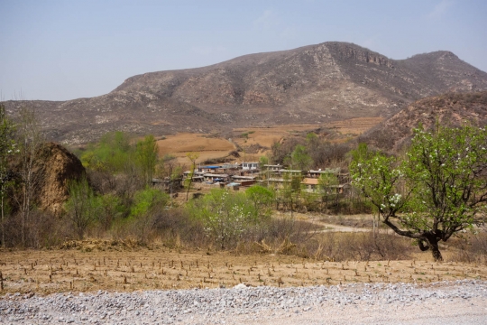 Small village in hills