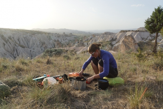Wild camping in Cappadocia