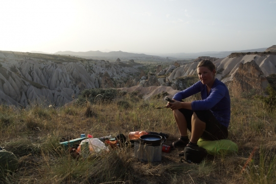 Wild camping in Cappadocia