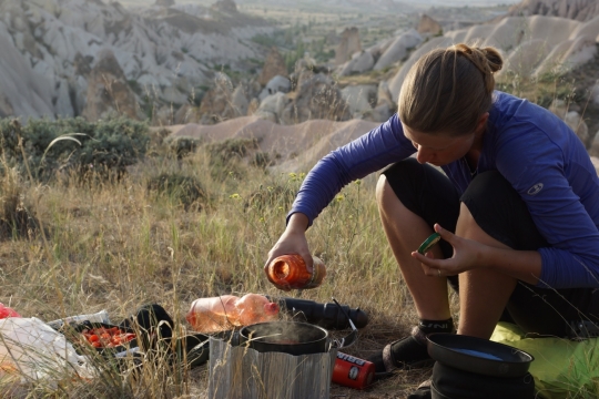 Wild camping in Cappadocia
