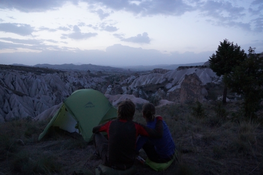 Wild camping in Cappadocia