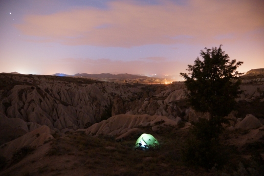 Wild camping in Cappadocia