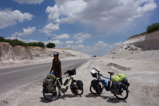 At the top of the pass