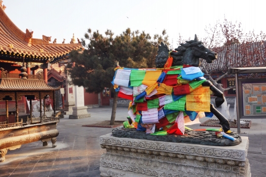 At Buddhist temple Da Zhao