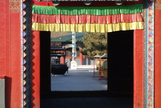 At Buddhist temple Da Zhao