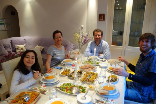 Dinner with Ali and family