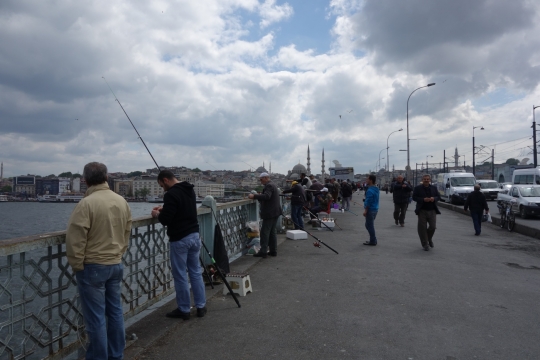 Fishermen on Galata bridge