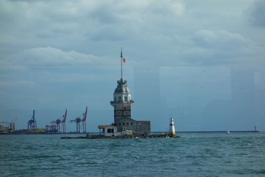 Maiden tower from boat