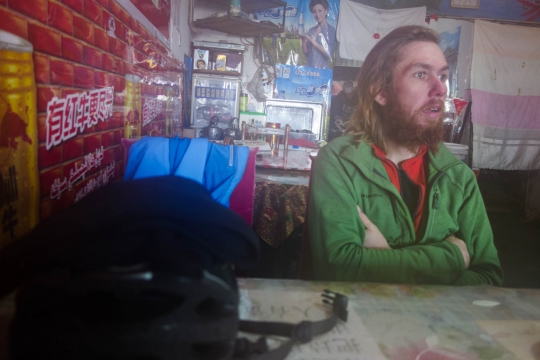 Waiting for food in a restaurant