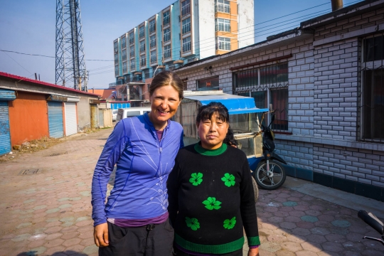 Susanne with the woman of the house