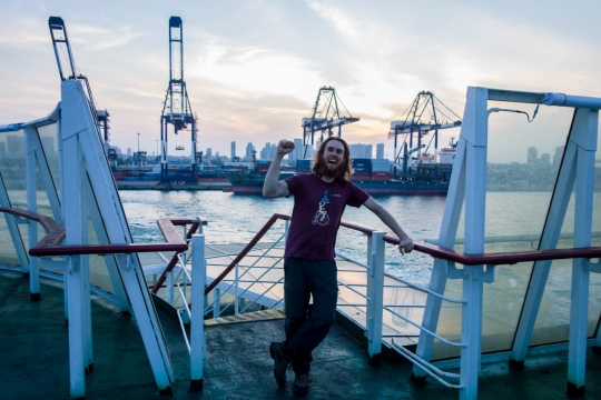 The ferry to South Korea