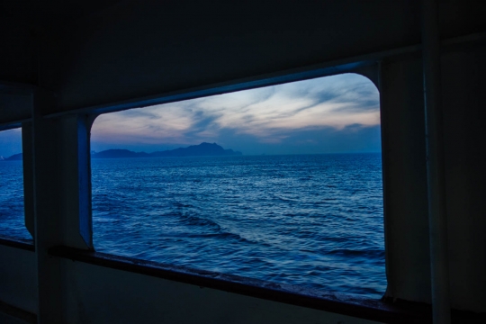 The ferry to South Korea