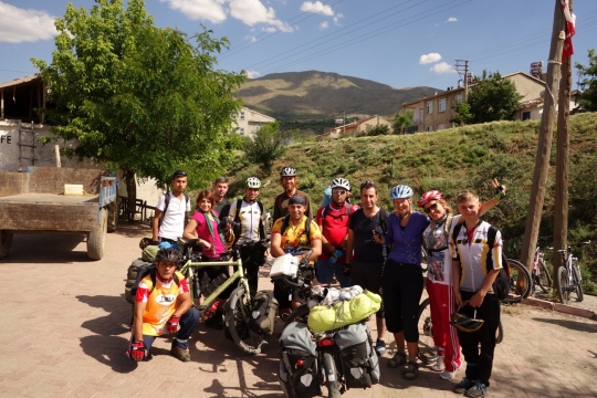 Friendly bicycle group of Malatya in Sivrice