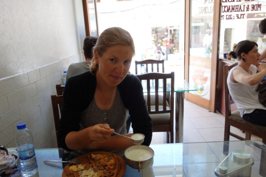 Fresh Ayran with pide