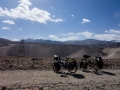 The bicycles and Martin in the background