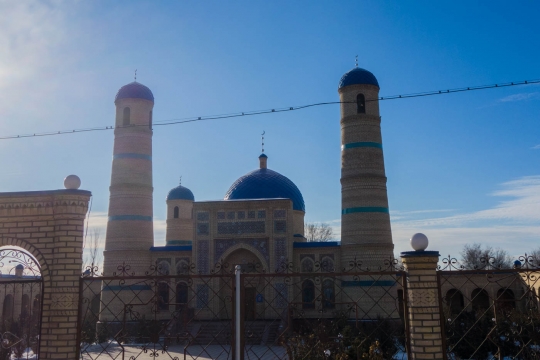 A mosque along the road