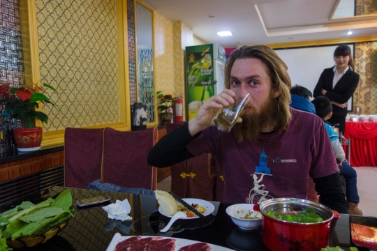 Hotpot dinner in Jinghe