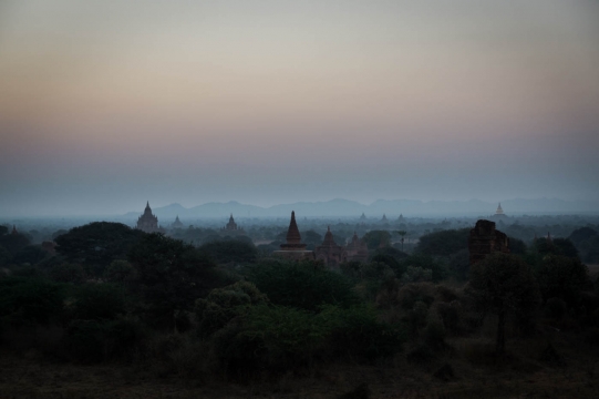 Sunrise at kingdom of Bagan