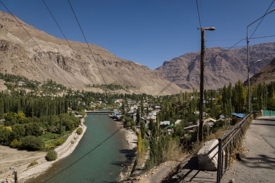 Looking back at the Gunt valley, Khorog