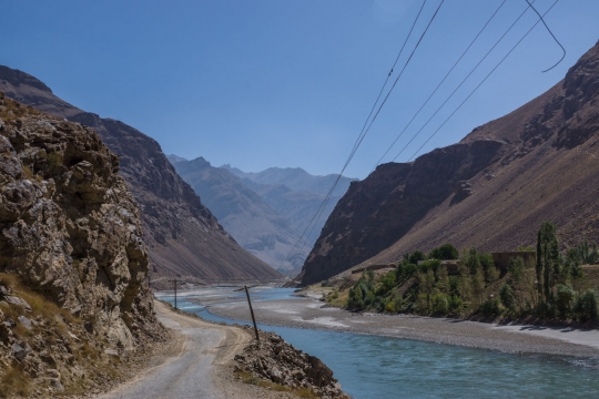 Cycling along the Wakhan valley