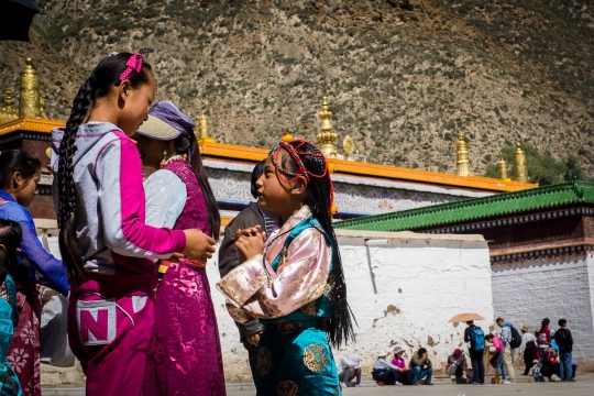Girls playing
