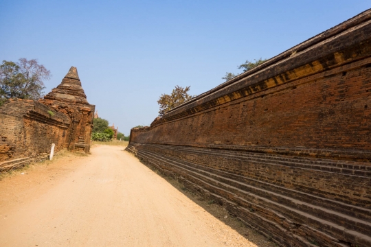 Walled monastery at Bagan