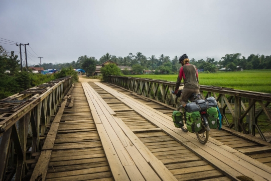 Crossing the bridge