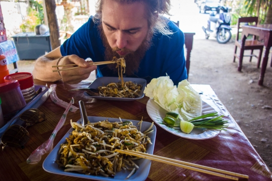 Pad thai in Mae Sariang