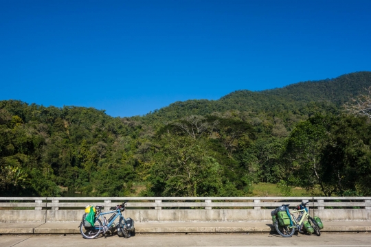 Mojo and Isaba on the bridge