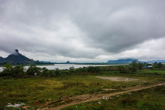 View from Golden Sky guesthouse Hpa-An