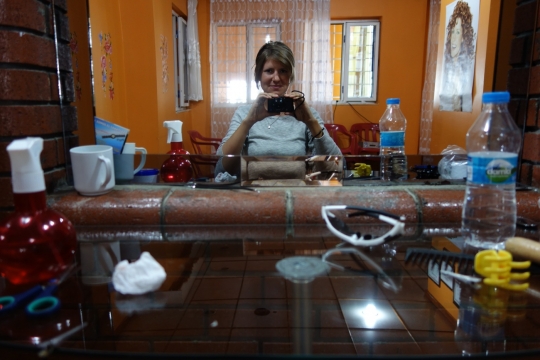 Getting a haircut