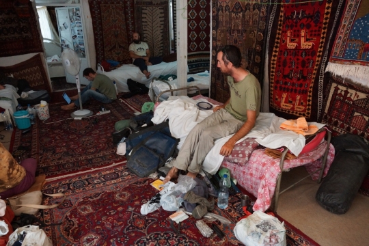 David at the guesthouse