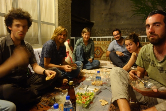 Sharing dinner
