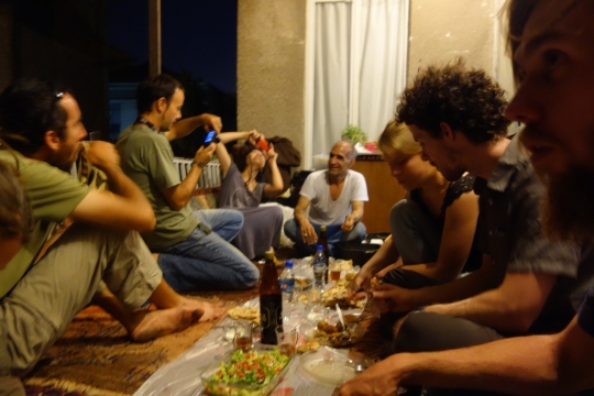 Sharing dinner