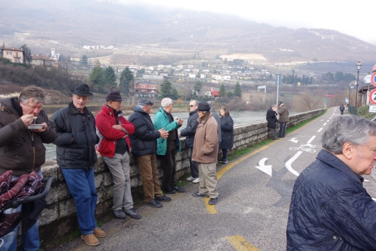 Being invited for free snack at a small festival in Rovereto, the men were very kind