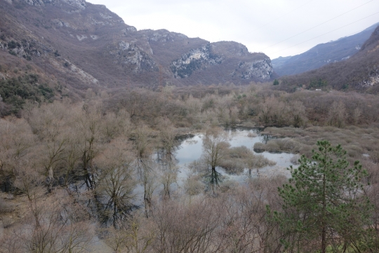 Small Lago di Loppio on the way to Lago di Garda
