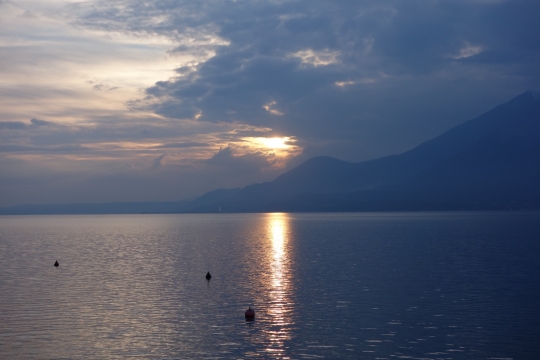 Lago di Garda at sunset