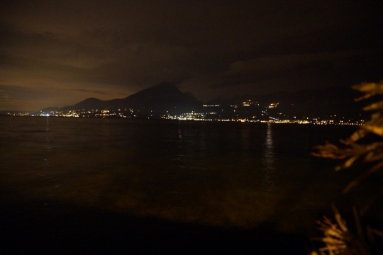 Other side of Lago di Garda by night