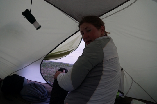 Waking up and getting ready in the tent