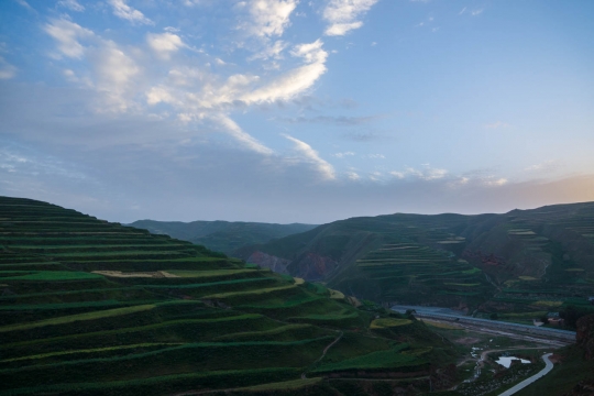 View from up the hill